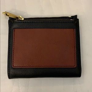 Fossil leather Wallet mini black & brown
